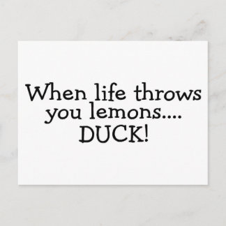 Wenn das Leben dir Lemons entführt 2 Postkarte