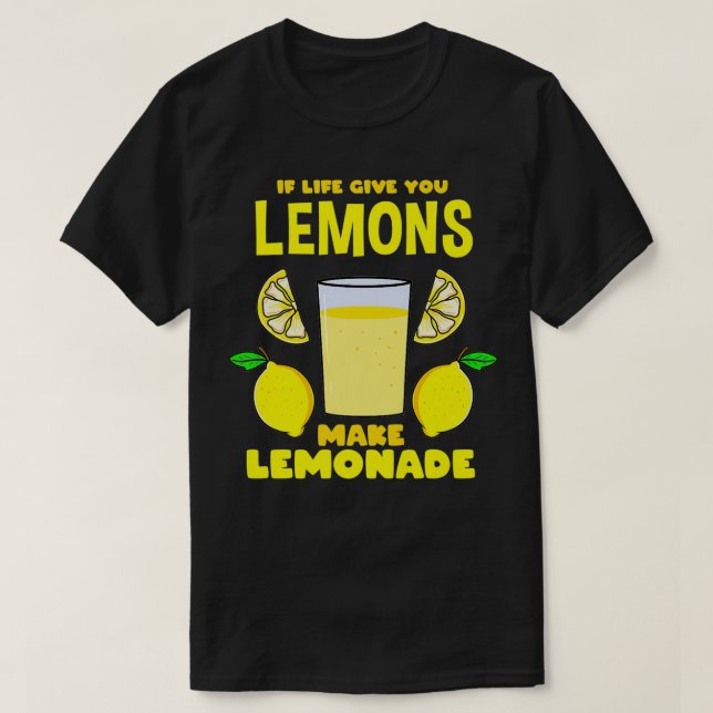 Wenn das Leben dir Lemons gibt, die Lemonade Premi T-Shirt (Design vorne)