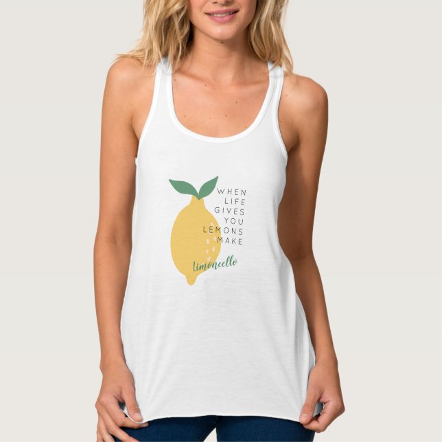 Wenn das Leben dir Lemons gibt, macht Limoncello Tank Top (Vorderseite)