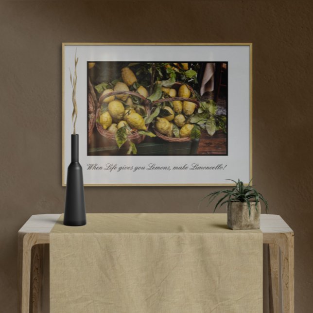 Wenn das Leben dir Lemons macht Limoncello Poster (Von Creator hochgeladen)