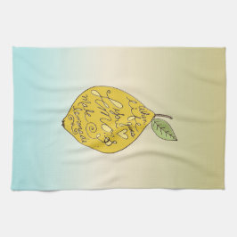 Wenn das Leben dir Lemons Ombre gibt Geschirrtuch