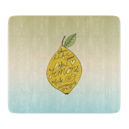 Wenn das Leben dir Lemons Ombre gibt Schneidebrett