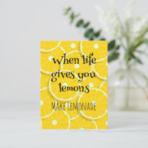 Wenn das Leben dir Lemons Sonnengelbe Zitrone gibt