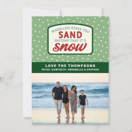 Wenn das Leben dir Sandstrand Weihnachten gibt