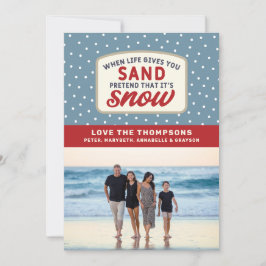 Wenn das Leben dir Sandstrand Weihnachten gibt