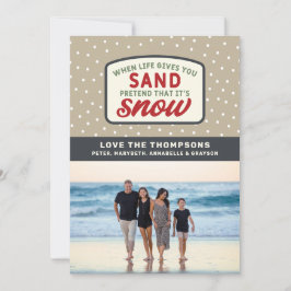 Wenn das Leben dir Sandstrand Weihnachten gibt