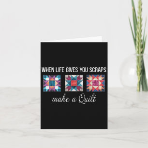 Wenn das Leben dir Scheiben gibt, mach eine quilt Karte