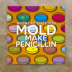 WENN DAS LEBEN DIR SCHIMMEL GIBT, MACH PENICILLIN POSTER