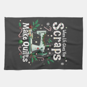 Wenn das Leben dir Schrott macht Weihnachten zu We Geschirrtuch