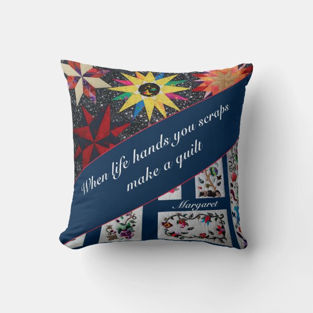 Wenn das Leben dir überlassen bleibt, mach eine Qu Kissen (Vorderseite)