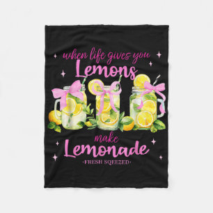 Wenn das Leben dir Zitronen gibt, die Lemonade-Coq Fleecedecke