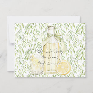 Wenn das Leben dir Zitronen gibt, die Limonade mac Postkarte