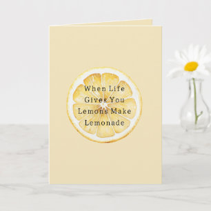Wenn das Leben dir Zitronen gibt Karte