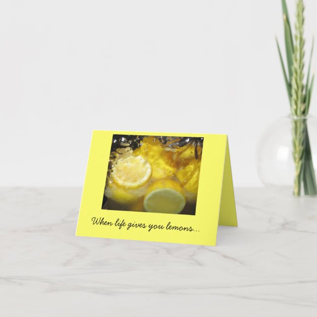 Wenn das Leben dir Zitronen gibt... Karte (Vorderseite)