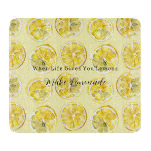 Wenn das Leben dir Zitronen gibt Schneidebrett