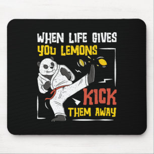 Wenn das Leben dir Zitronen gibt, tritt sie weg Ei Mousepad