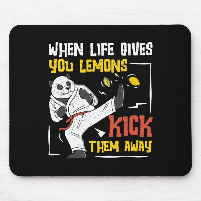 Wenn das Leben dir Zitronen gibt, tritt sie weg Ei Mousepad (Vorne)