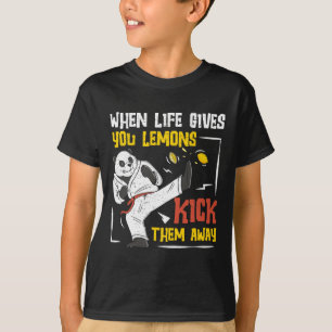 Wenn das Leben dir Zitronen gibt, tritt sie weg Ei T-Shirt