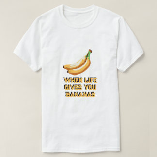 wenn das Leben einem Bananen Bananenbrot gibt T-Shirt