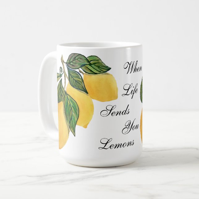 Wenn das Leben einem Lemons klassische Tasse schic (Vorderseite Links)