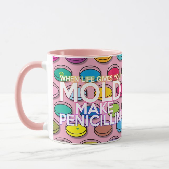 Wenn das Leben einem Spaß macht, Coolen Girly Pink Tasse (Links)