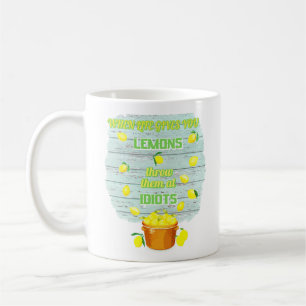 Wenn das Leben einem Zitronen gibt, ein einzigarti Kaffeetasse