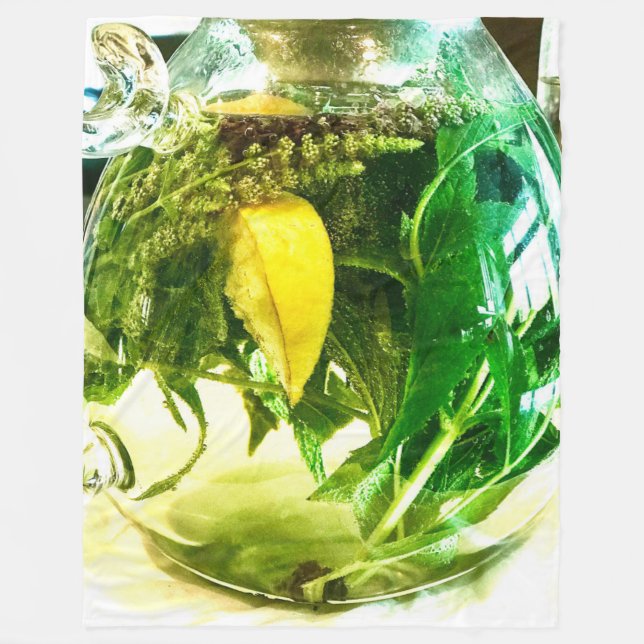 Wenn das Leben einem Zitronensocken gibt Fleecedecke (Vorderseite)