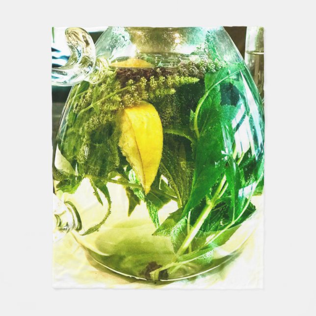 Wenn das Leben einem Zitronensocken gibt Fleecedecke (Vorderseite)