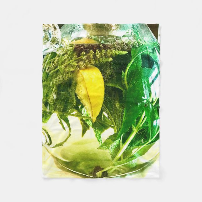 Wenn das Leben einem Zitronensocken gibt Fleecedecke (Vorderseite)