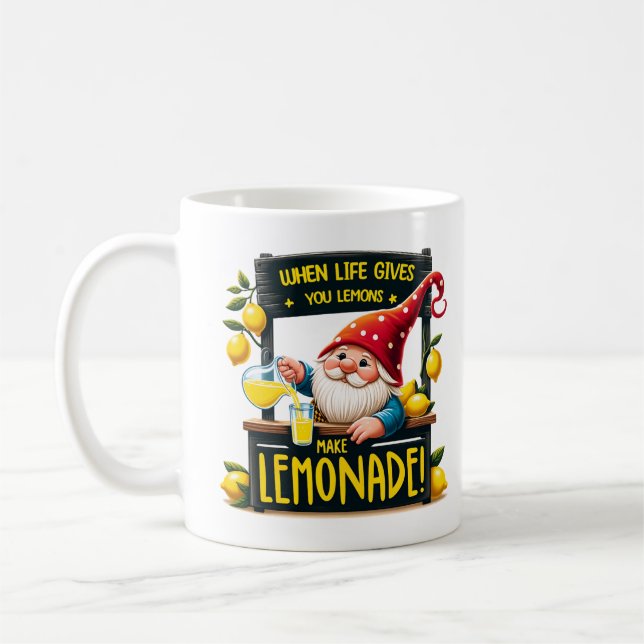 Wenn das Leben Lemon gibt machen Limonade Kaffeetasse (Links)