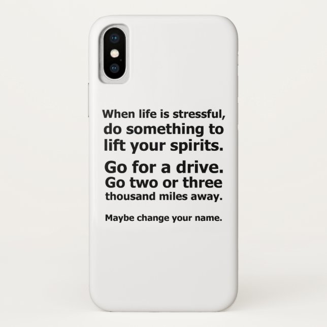 Wenn das Leben schwer ist Case-Mate iPhone Hülle (Rückseite)