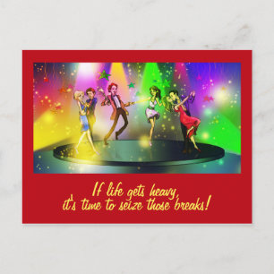 Wenn das Leben schwer wird Inspiration Postkarte (