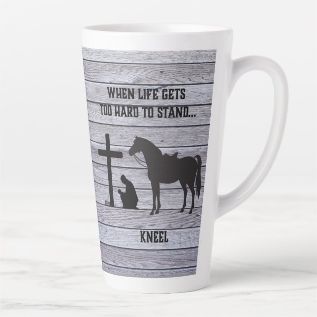 Wenn das Leben schwer wird, knien Milchtasse (Rechts)