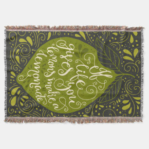 Wenn das Leben Sie gibt, machen Zitronen eine Decke