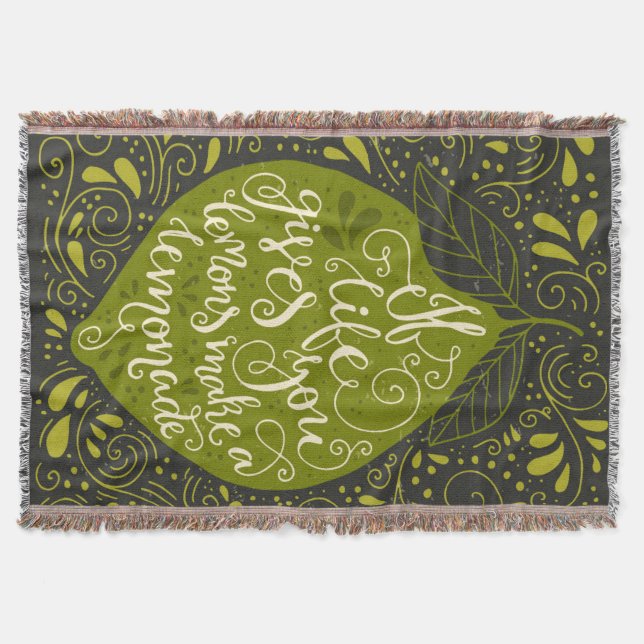 Wenn das Leben Sie gibt, machen Zitronen eine Decke (Vorderseite)