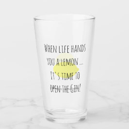 Wenn das Leben Sie ... öffnen Sie den Gin. Persona Glas