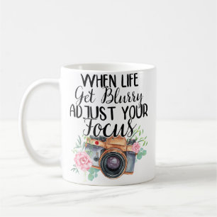 Wenn das Leben verschwommen wird, stelle deine Fok Kaffeetasse