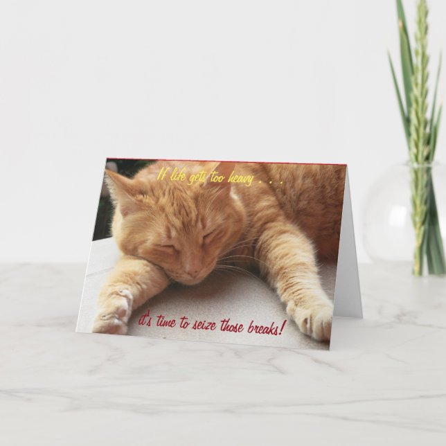 Wenn das Leben zu schwer wird Inspirationskarte Ka Karte (Vorderseite)