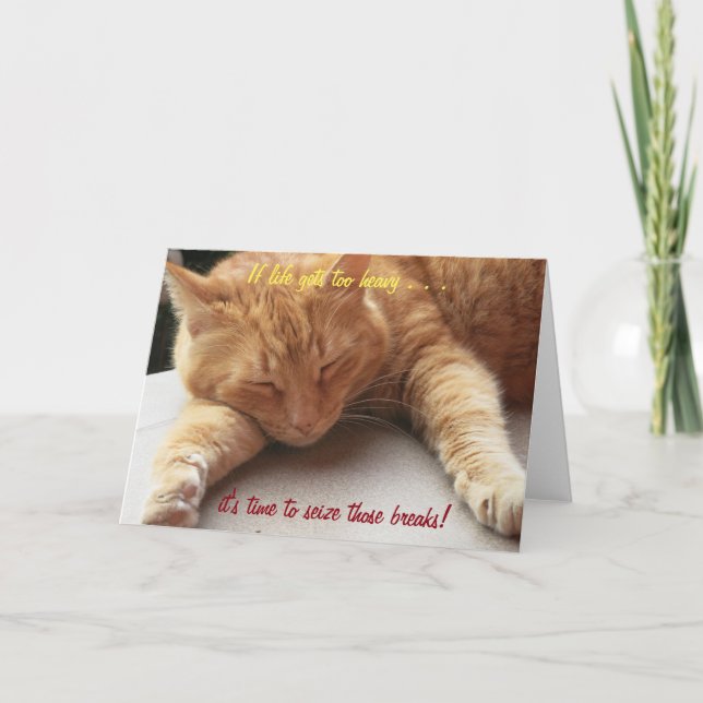 Wenn das Leben zu schwer wird Inspirationskarte Ka Karte (Vorderseite)