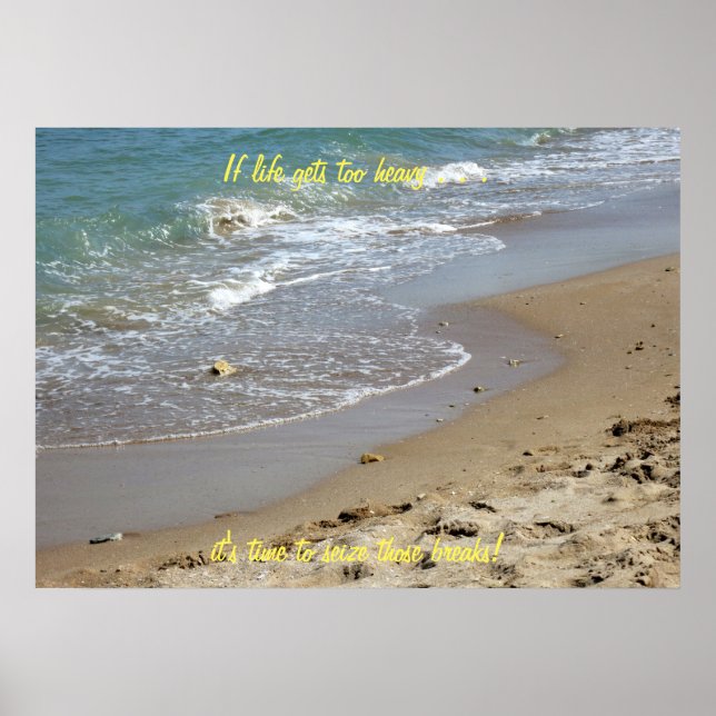 Wenn das Leben zu schwer wird Strand (2) Poster (Vorne)