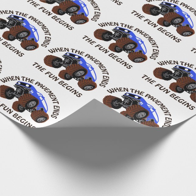 Wenn das Pflaster endet Geschenkpapier (Ecke)