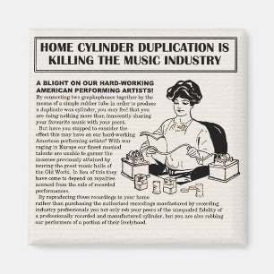 Wenn das RIAA im Jahre 1915 existierte Magnet