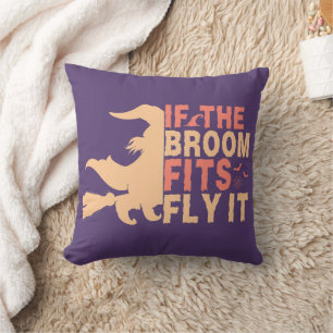 Wenn das Zimmer fliegt, ist es Halloween Kissen