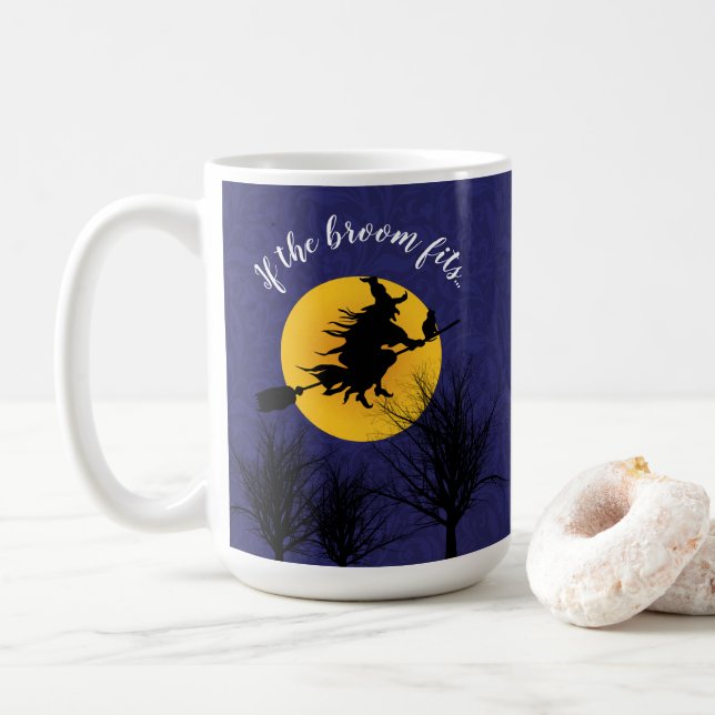 Wenn das Zimmer zu lustigem Halloween passt Kaffeetasse (Mit Donut)