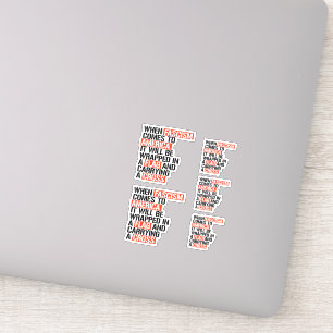 Wenn der Faschismus in Amerika kommt Aufkleber