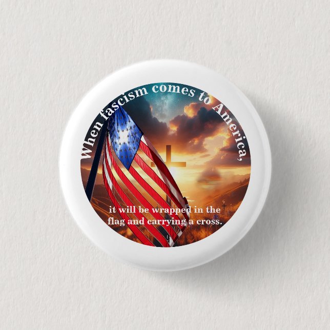 Wenn der Faschismus in Amerika kommt Button (Vorderseite)