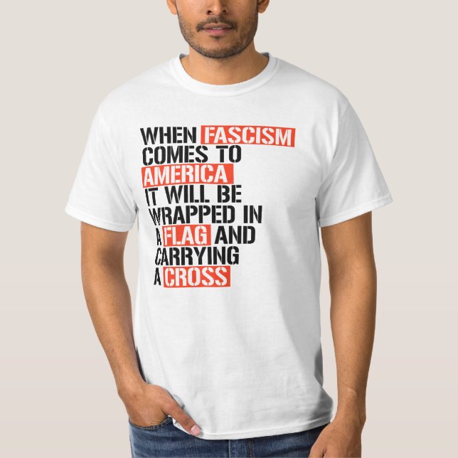 Wenn der Faschismus in Amerika kommt T-Shirt (Vorderseite)