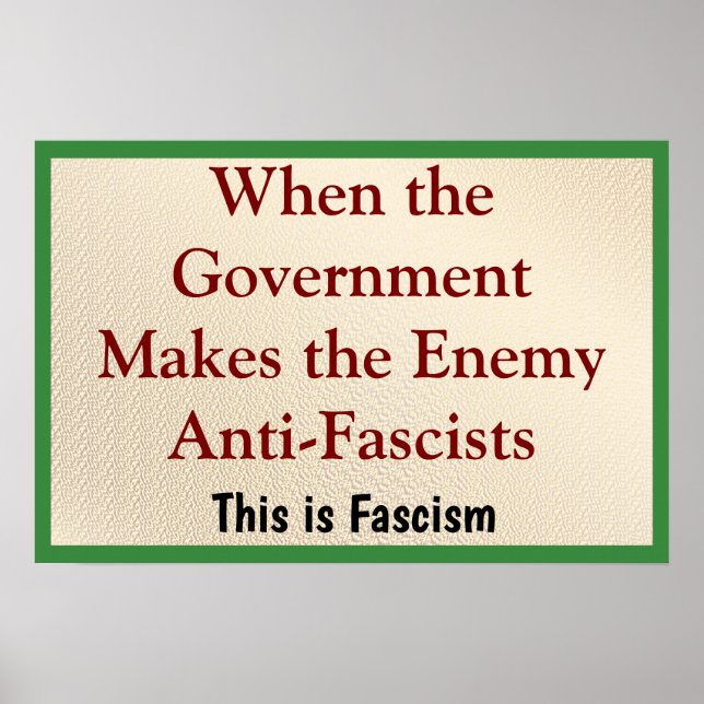 Wenn der Feind Antifaschist ist Poster (Vorne)