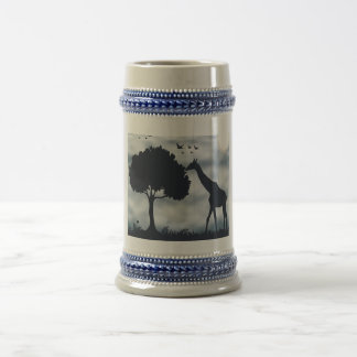 Wenn der Mond zur Giraffe flüstert Bierglas