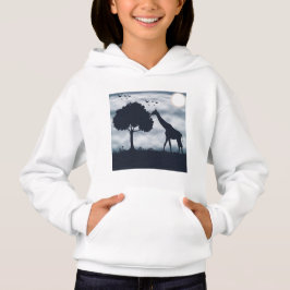Wenn der Mond zur Giraffe flüstert Hoodie
